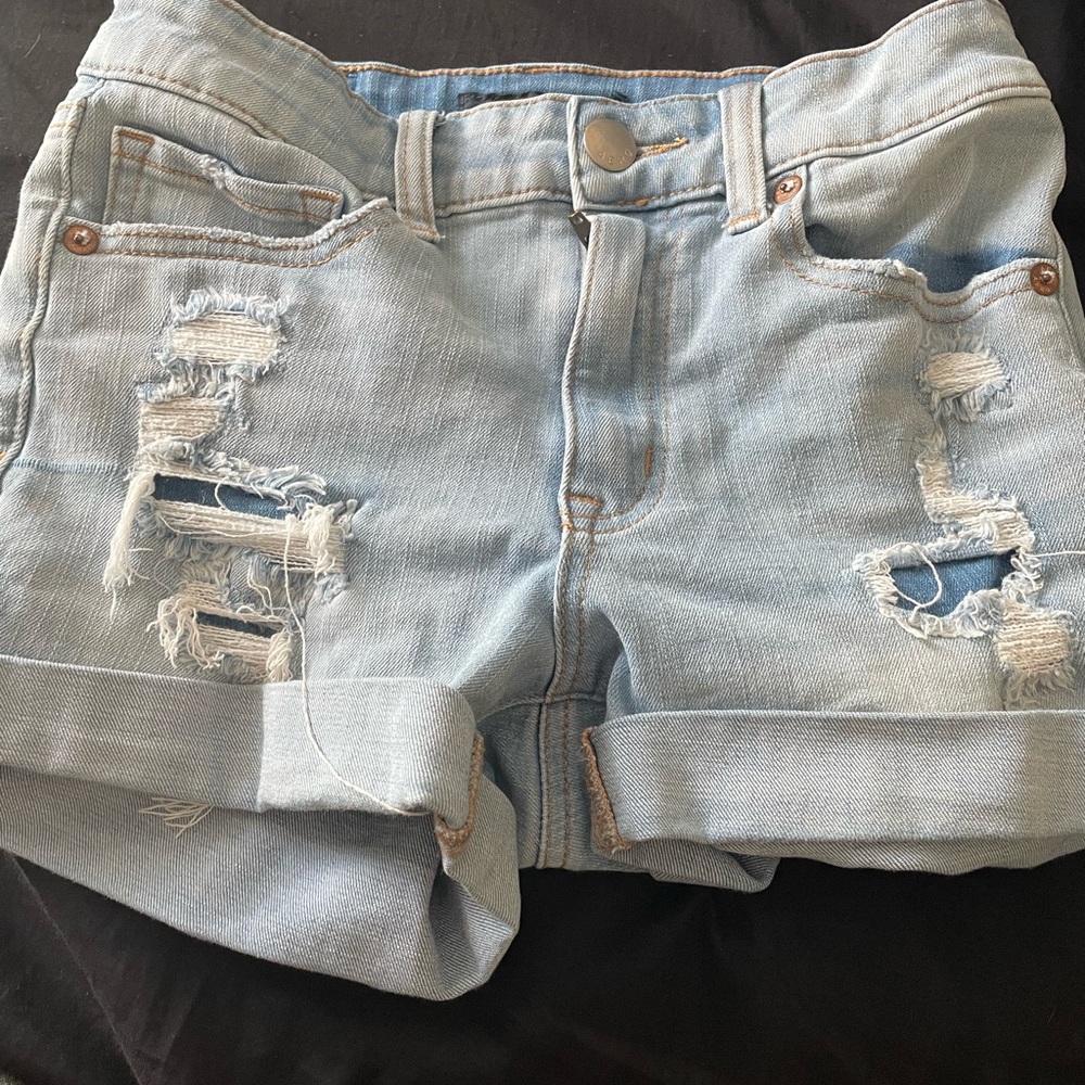 light wash aeropostale shorts